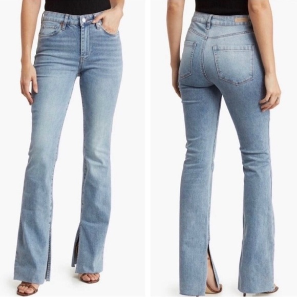 Blank NYC Denim - Blank NYC x REVOLVE The Hoyt High Rise Mini Flare Heans NWT SZ 25